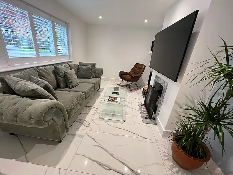 1A Churchill Avenue Living Room Featured